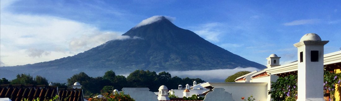 View South from CasaBella Vacation Villa in Antigua, Guatemala